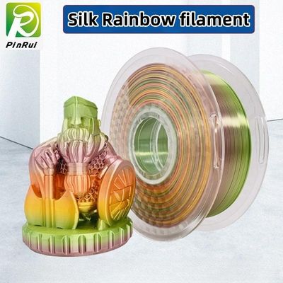 絹の虹多色刷り1.75 mm Pla 3dプリンター フィラメントのmacarons