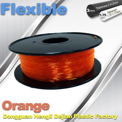 大きい付着を用いるオレンジ適用範囲が広い 3D プリンター フィラメントの消耗品