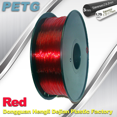 赤1.75mm/3.0mm PETG Fliament 3Dの印刷のフィラメント材料