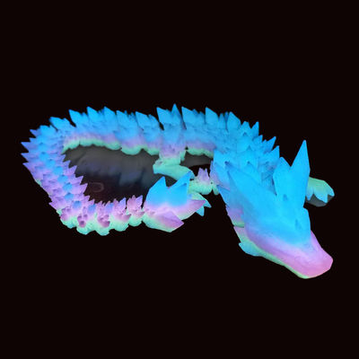 PINRUI Glow Rainbow PLA 1kg 1.75mm レインボー ホワイト 3Dプリンター 3Dプリンター用 暗黒プラスチックで色を変える