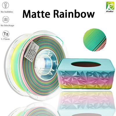 PINRUI 3Dプリンター ファイラメント PLA マット レインボー 1.75mm 1kg 多彩型 FDMプリンター