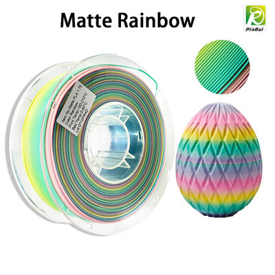 PINRUI 3Dプリンター ファイラメント PLA マット レインボー 1.75mm 1kg 多彩型 FDMプリンター