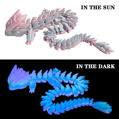 PINRUI Glow Rainbow PLA 1kg 1.75mm 3Dプリンター用の暗闇で色を変える