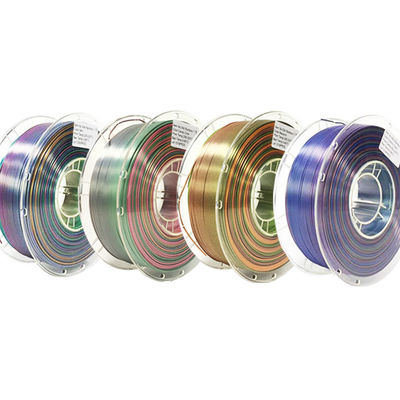 PINRUI レインボー PLA シルキー PLA 1.75mm 1kg 多彩色 PLA 3Dプリンタ用色グラデントフィラメント