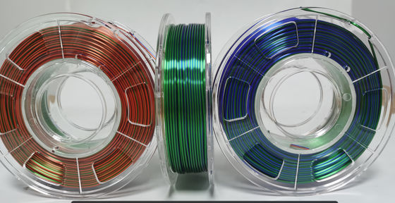 PlaのABS Tpuの三倍色のフィラメント、0.02mm/0.05mmの3dフィラメント