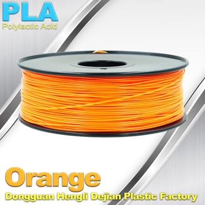 3d 印刷のための生物分解性のオレンジ PLA 3d プリンター フィラメント 1.75mm 材料