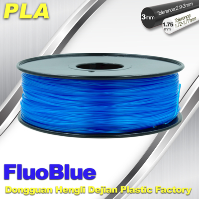 蛍光青3Dプリンター フィラメントPLA 1.75mm/Markerbotのための3.00mm 1.0KG/ロール