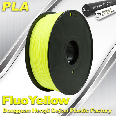 デスクトップ 3d 印刷の物質的な蛍光性の黄色色 PLA のフィラメント