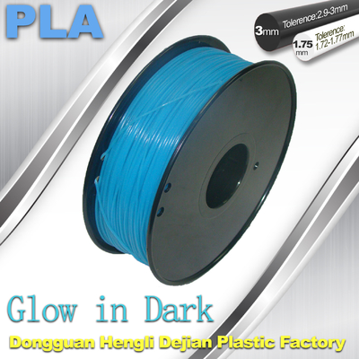 3d プリンターのための暗いフィラメントの高力 1.75mm 3mm PLA のフィラメントの白熱