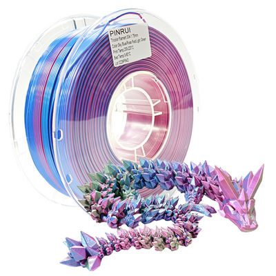 PINRUI トリプルカラーPLAシルクフィラメント 1.75mm 1kg スポール トリプルカラーPLAシルクフィラメント ほとんどのFDMプリンタに適しています